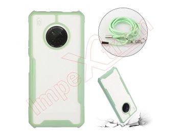 Green and transparent case with lanyard for Huawei Y9A (FRL-22,)